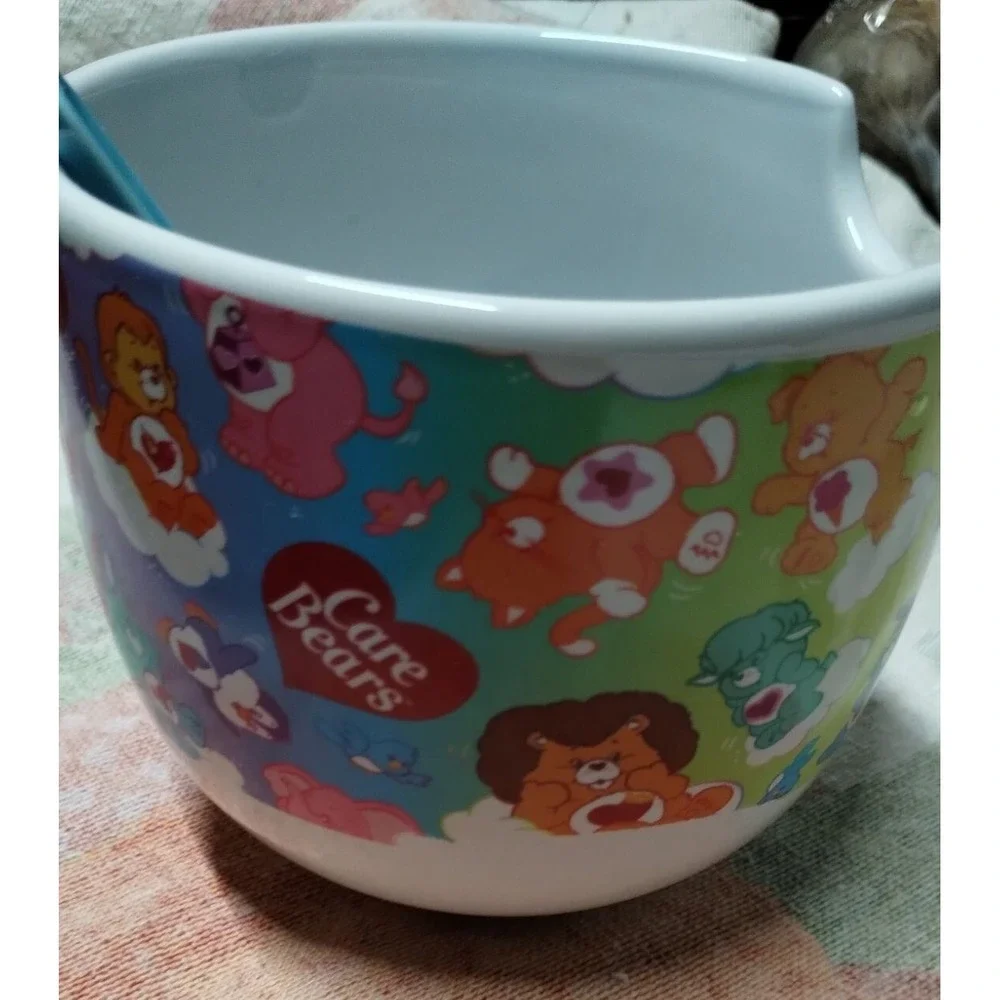 Care Bears CultureFly Ceramic Ramen Bowl and Spoon Set 18oz Multicolor 2024‎